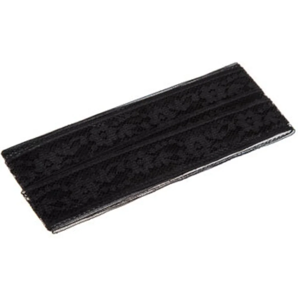 Wrights Flexi-Lace Cream and Black Hem Facings, 2.5 Yards